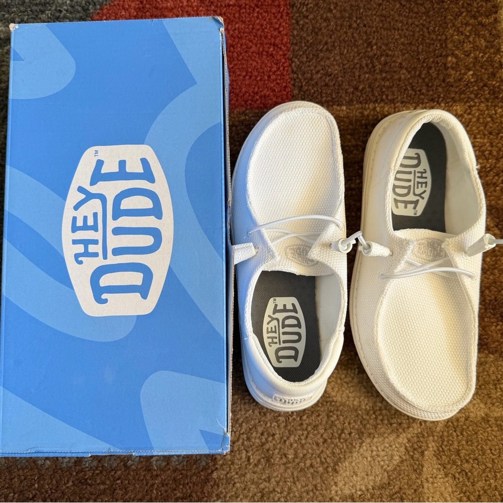 Hey Dude White Wendy Funk Mono Slip On Shoe - Picture 2 of 11